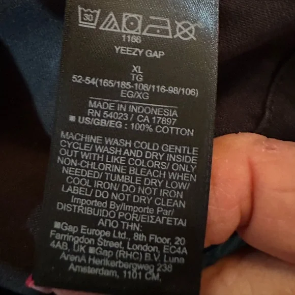 YEEZY GAP Engineered by Balenciaga Sateen Anorak - True Black - XL